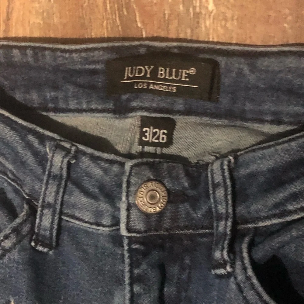 Judy Blue Jeans Women's 3/11 Super Flare All Over Print Stars Stretchy Denim - Picture 2 of 8